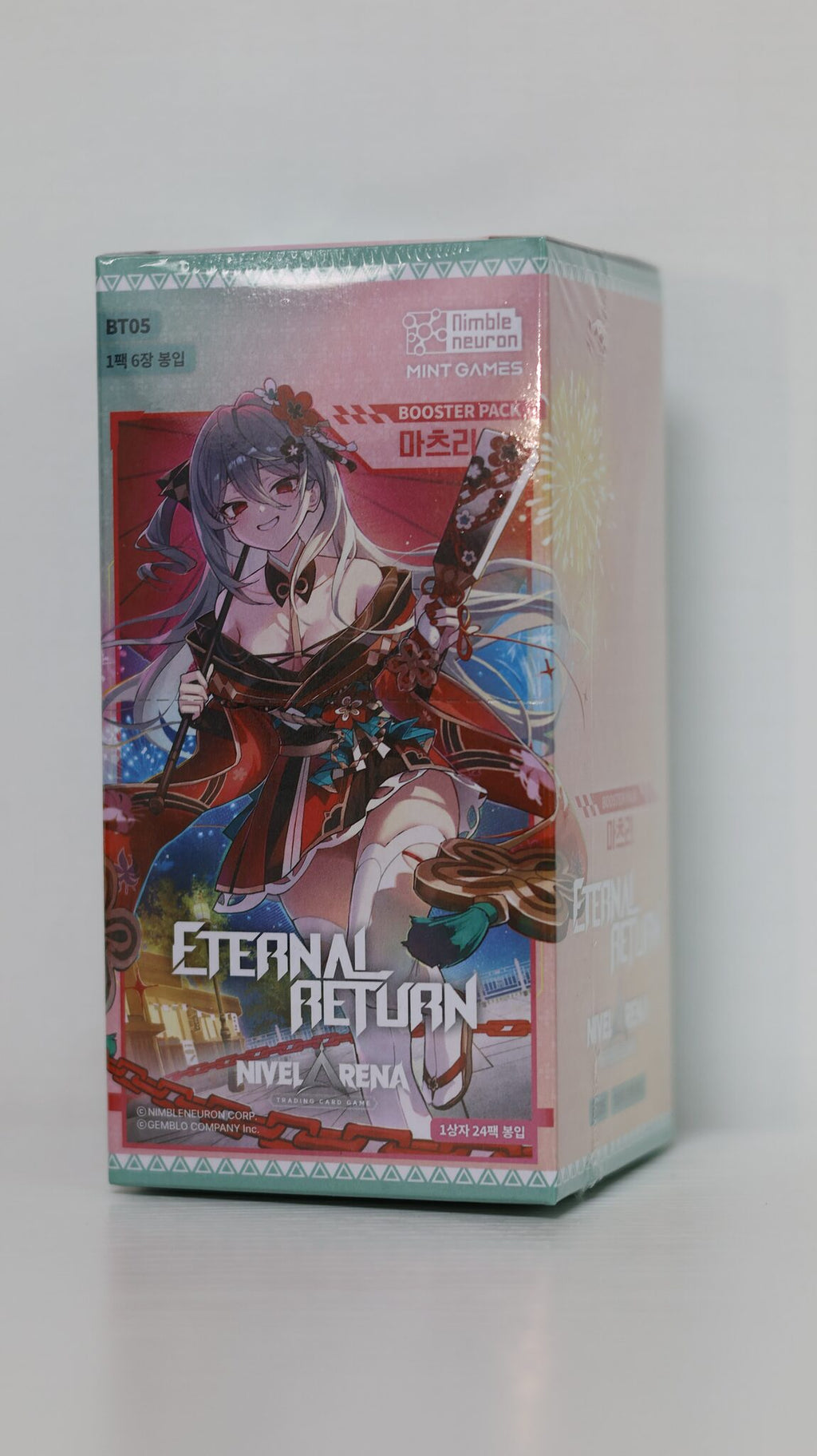 Display Eternal Return Matsuri BT05 coréen — Booster Box 24 boosters Nivel Arena scellée