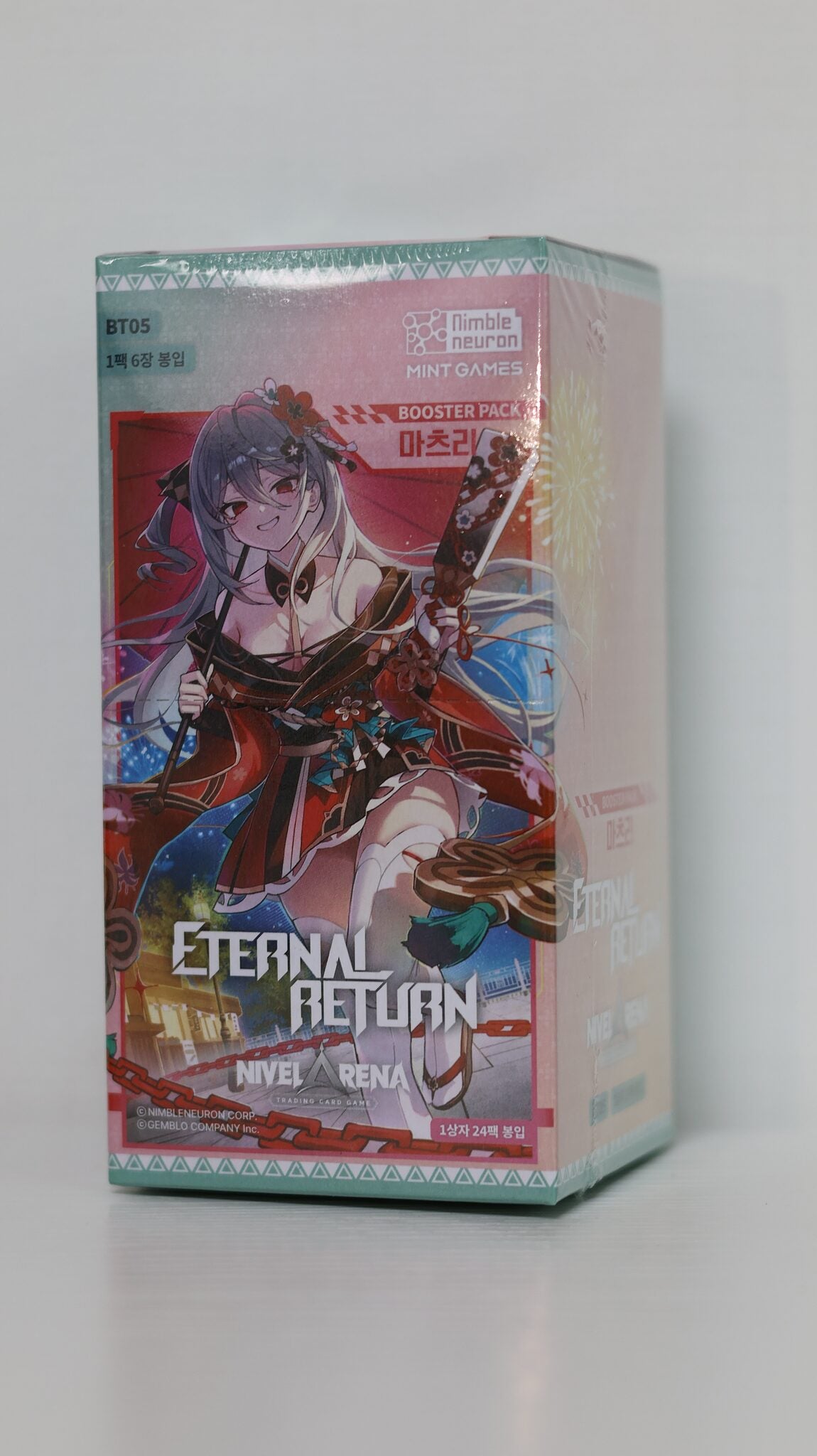 Display Eternal Return Matsuri BT05 coréen — Booster Box 24 boosters Nivel Arena scellée