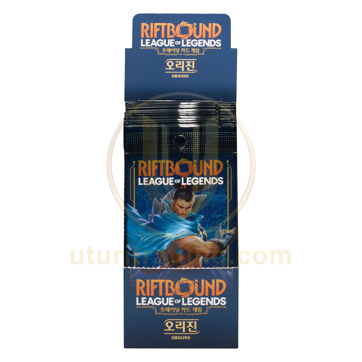 Display Riftbound Origins Slim coréen — Booster Box 24 boosters de 5 cartes League of Legends TCG — boîte ouverte, 24 boosters de 5 cartes